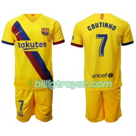 Billige Fotballdrakter FC Barcelona Philippe Coutinho 7 Barn Bortedraktsett 2019/20 Kortermet